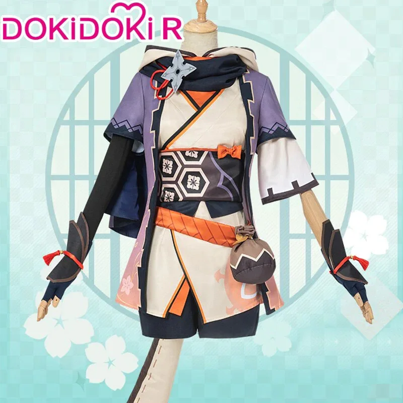 Dokidoki-r hra Genshin Impact Sayu Cosplay kostýmy Sayu Cossplay Impact Cosplay Halloween Sayu Cosplay roztomilý Halloween