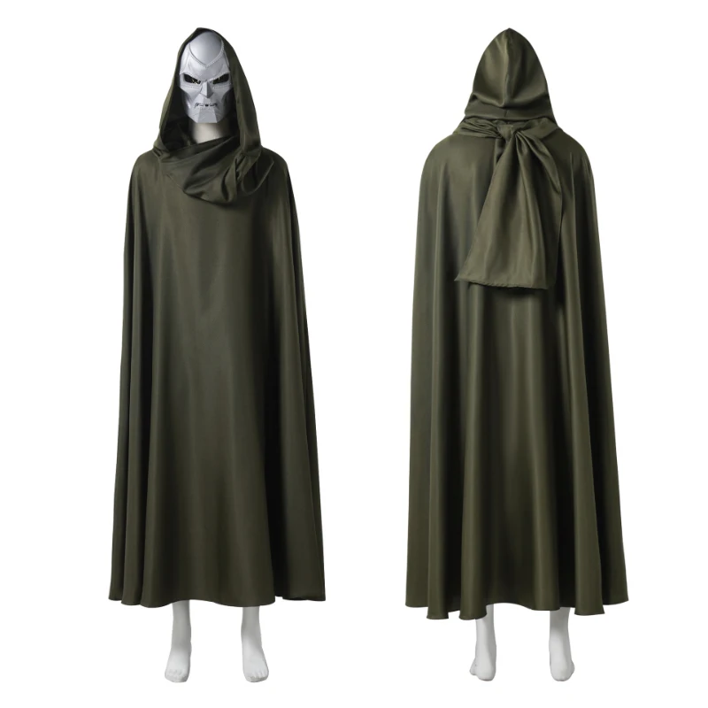 Doktor Doom Cosplay kostýmy plášťová maska ​​Anime rola hrať uniformu Halloween Party Dressing pre mužov
