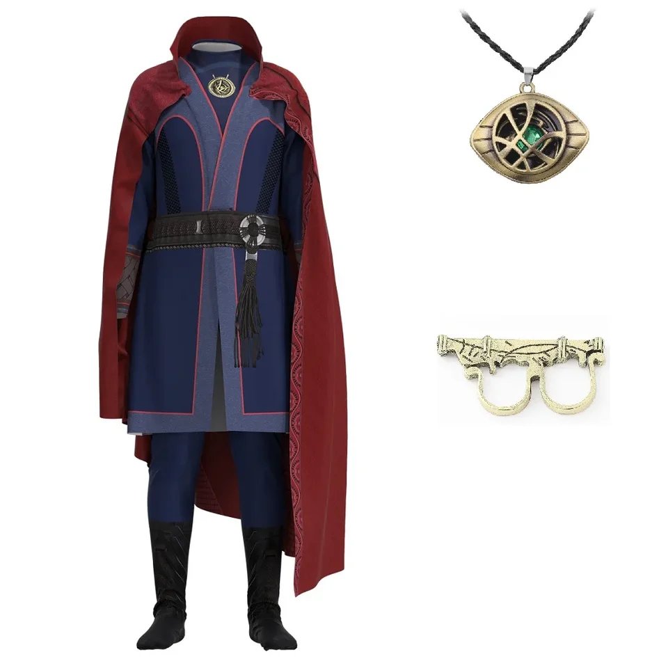 Doktor Strange Costume Kids superhrdina Steve Doctor Strange Cosplay kostým plášťový náhrdelník Ring Halloween kostým pre dospelých