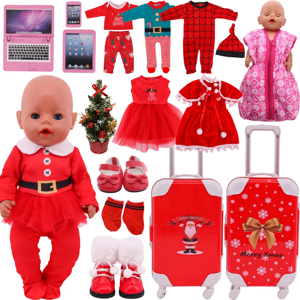 Doll Clother Christmas Slaet Hat za 18 palcov americkú bábiku 43 cm, dieťa novonarodené bábiky, OG Girl's Mini vianočný stromček