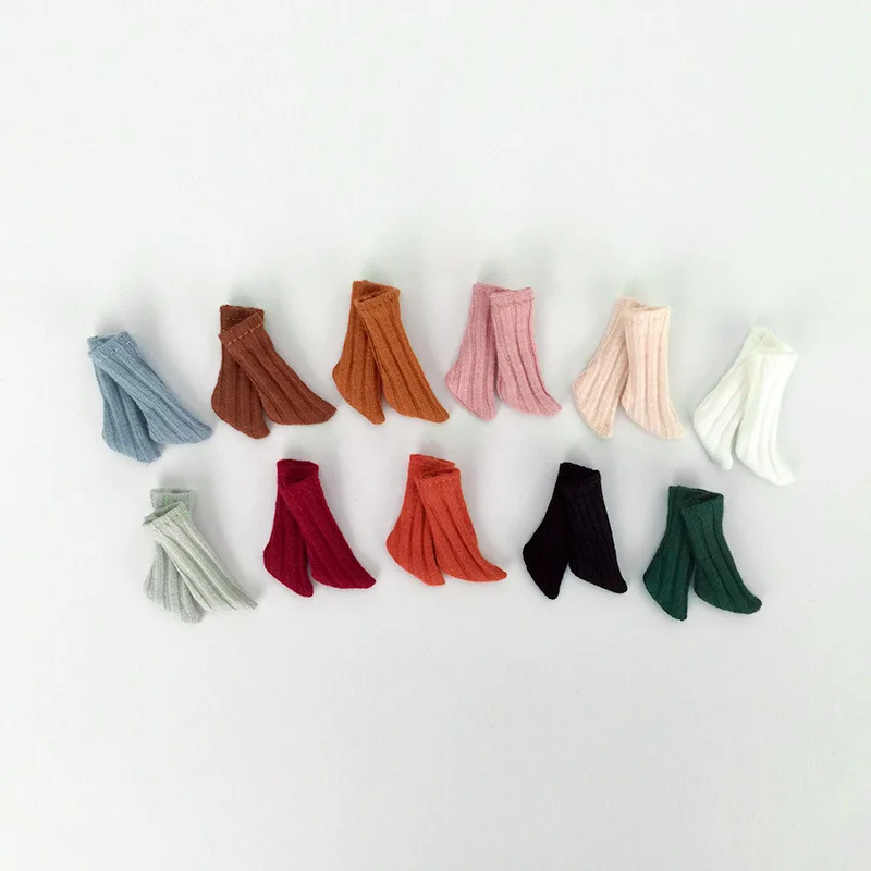 Doll Socks Candy Color Spiral Fashion ponožky OB11 DDF GSC Molly Socks 1 / 12BJD Doll Socks Dolls Príslušenstvo