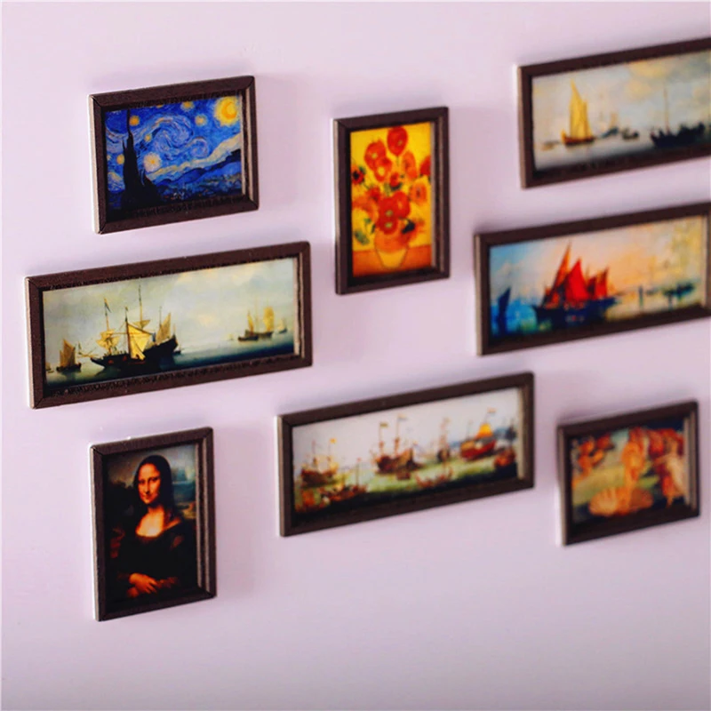 Dollous Miniature Photo rám olejomaľba nástenné maľovanie nábytkových doplnkov