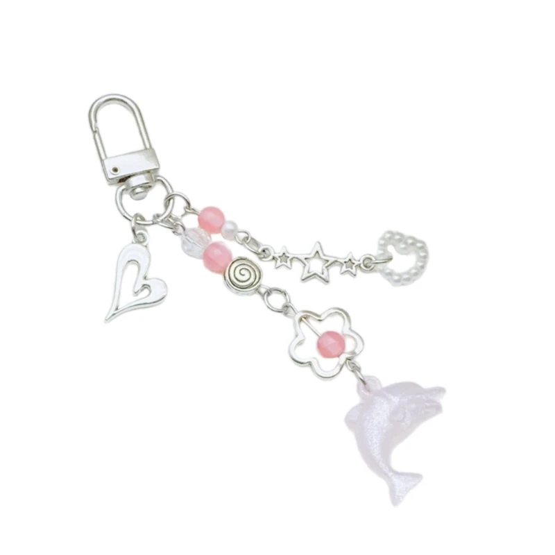 Dolphin Pendant Keychain korálkové korálkové štýlové dekorácie telefónu pre ňu