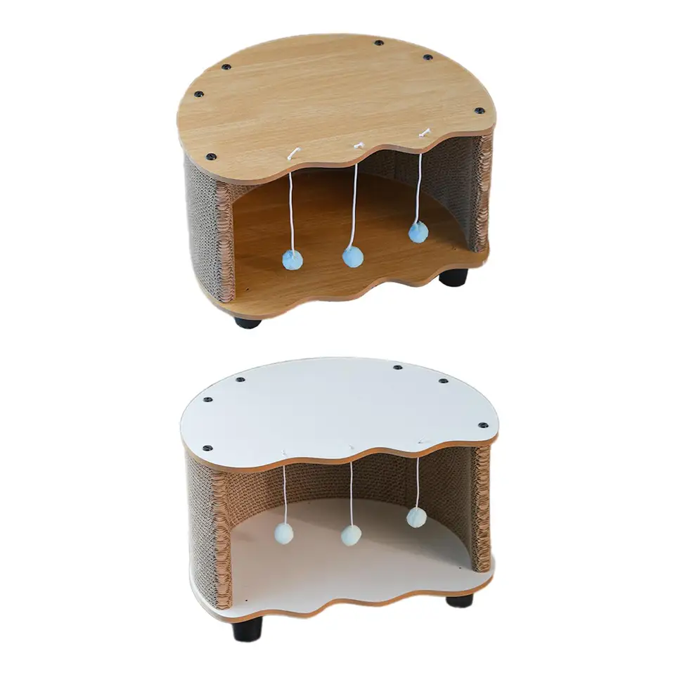 Dom kartónovej mačky zabraňuje poškodeniu nábytku všestranný dekor domáceho dekorácie Zhustený materiál Scratcher Bed Lounge Bed Play House