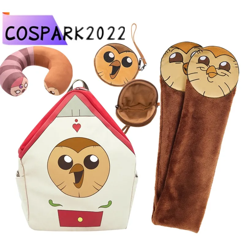 Dom sovy karikatúra Hooty cosplay rameno batoh kawaii plyšové tašky na mince peňaženky Kostýmy doplnky narodeniny xmax darčeky