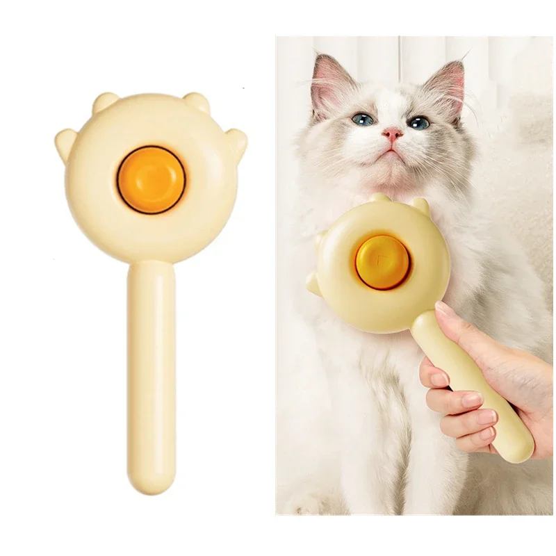 Domáce chĺpky Hrebeň Cat Cat kefka Self čistiaca kefa na kefu pre mačky