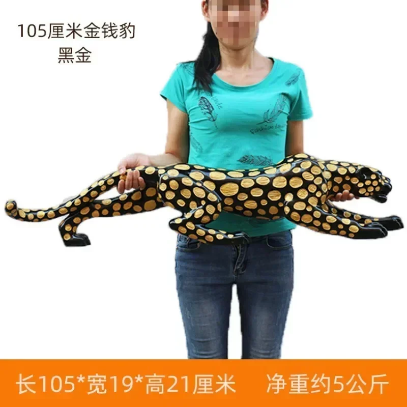 Domáce dekorácie doplnky Peniaze leopard kancelária dekorácia obývacia izba dekorácie darček pre spoločnosť otváranie živicových remesiel feng shui