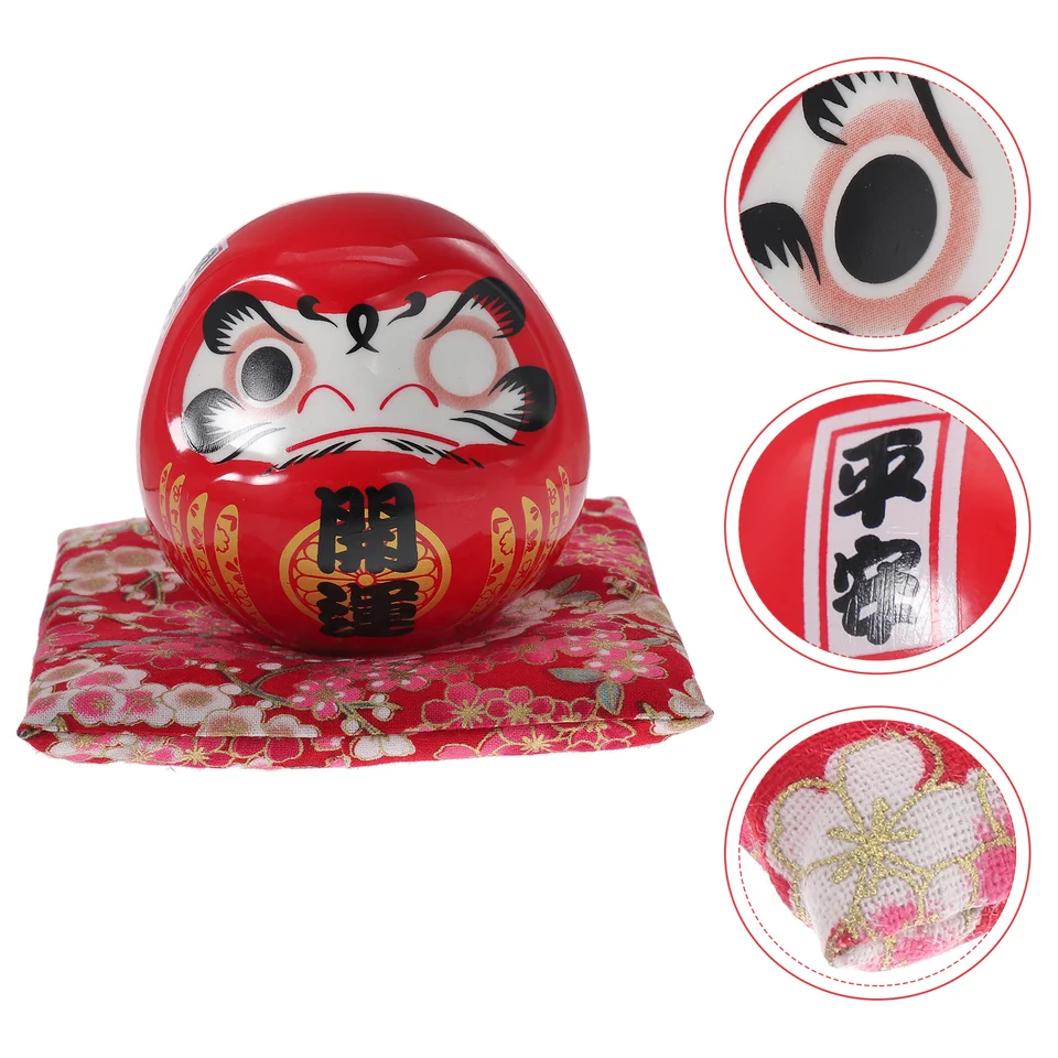 Domáce dekorácie Japonsko roztomilé daruma figúrky miniatúrne dekoratívne keramické japonské ozdoby bohatstvo