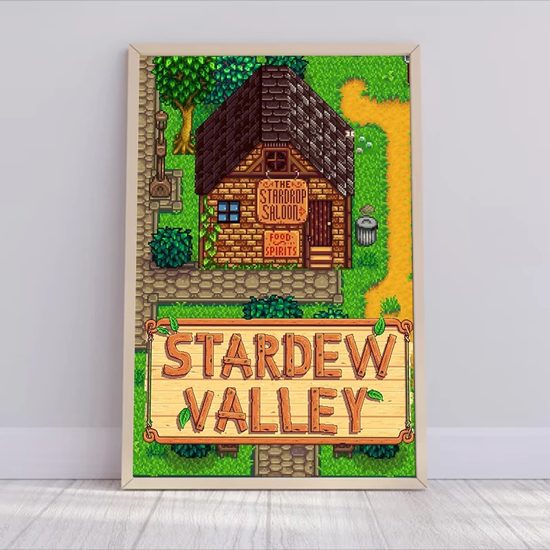 Domáce dekorácie Stardew Valley Game Plagáty pre nástenné umenie Canvas maľba dekoratívne maľby anime dekor pre výtlačky plagátu v miestnosti