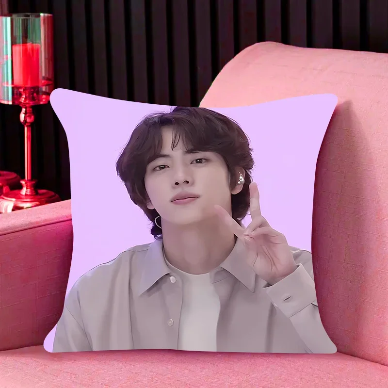 Domáce dekorácie vankúšový kryt Iving Room Bedroomo Kancelária 50x50 k-kim seok jins dakimakura hodí vankúše štvorcový vankúš