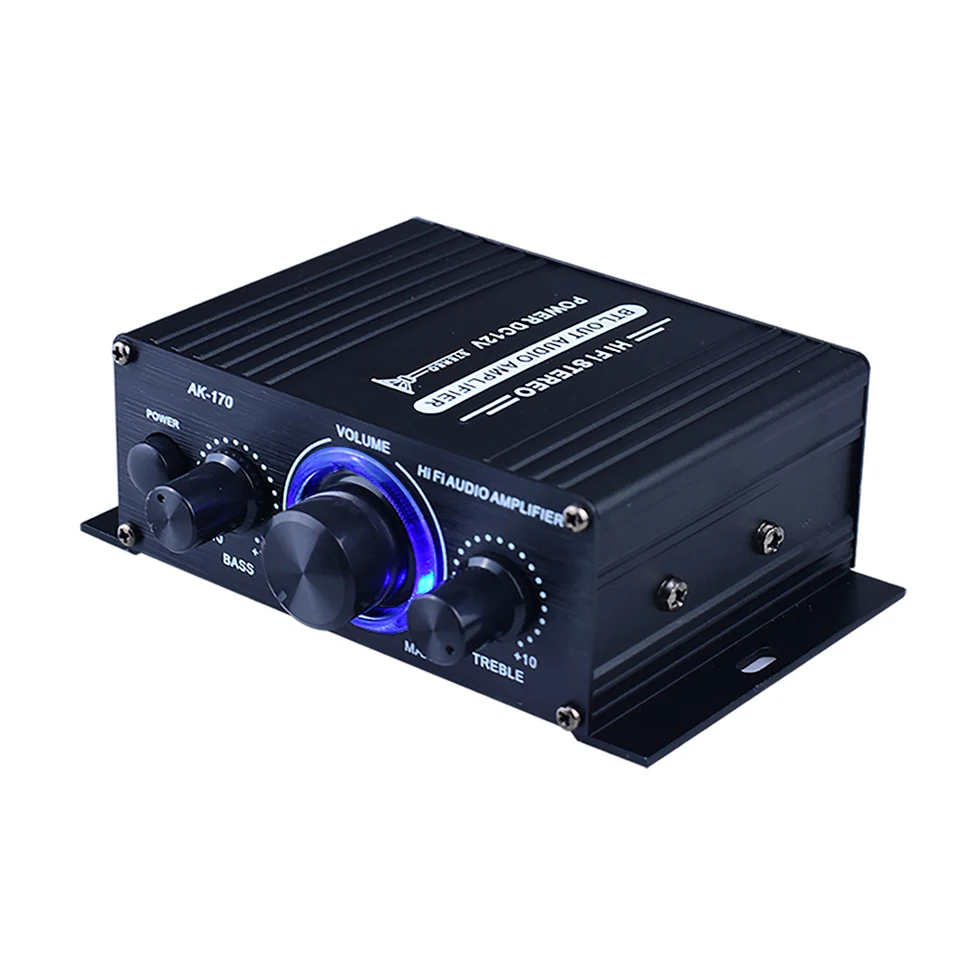 Domáce digitálne zosilňovače HIFI Stereo Audio Power Zosilňovač 200W+200 W Dual Channel Power Amp 125x75x40mm