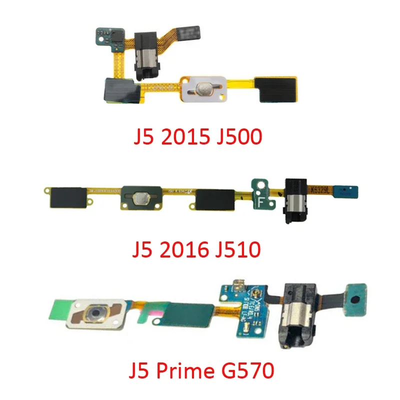Domáce gombíky slúchadlá pre slúchadlá pre Samsung J5 J7 Prime Metal 2015 2016 J500 J700 J510 J710 G570 G610 Telefón Nové menu Flex Časti káblov