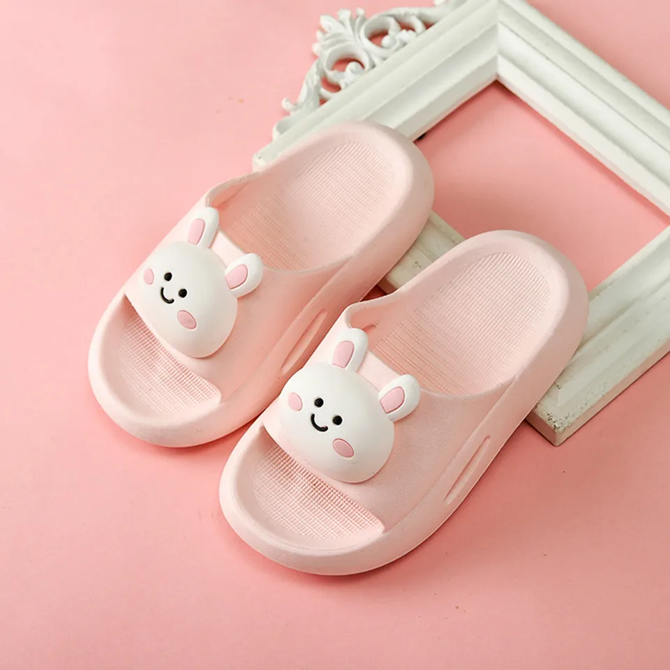 Domáce papuče pre deti deti malé králiky deti Slipper Artoon Soft Sole v lete Pohodlné papuče ležasné topánky