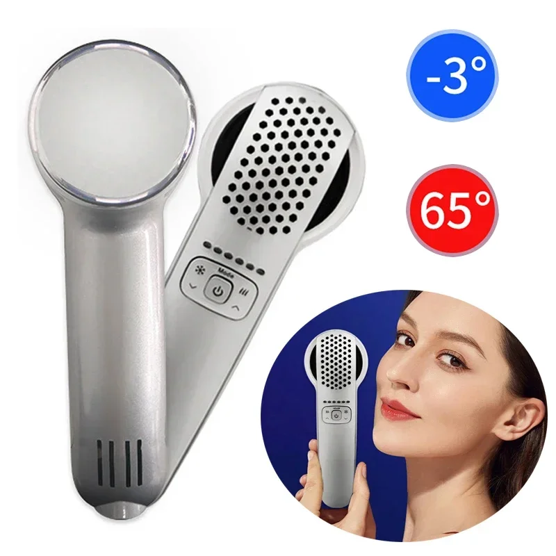 Domáce studené a horúce kompresné zariadenie na utiahnutie pórov a vitalita pokožky Cold & Hot Hammer Hom Home Massager Massager Stroj na zdvíhanie pokožky