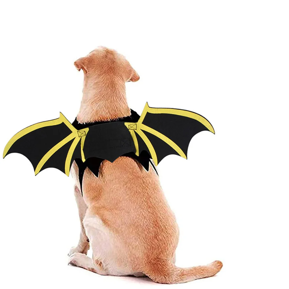 Domáce zviera Halloween Fancy Dress Doplnky doplnky pre psie kostým krídla mačka netopiere Dodávky odevy na párty dekorácie Felt tkant