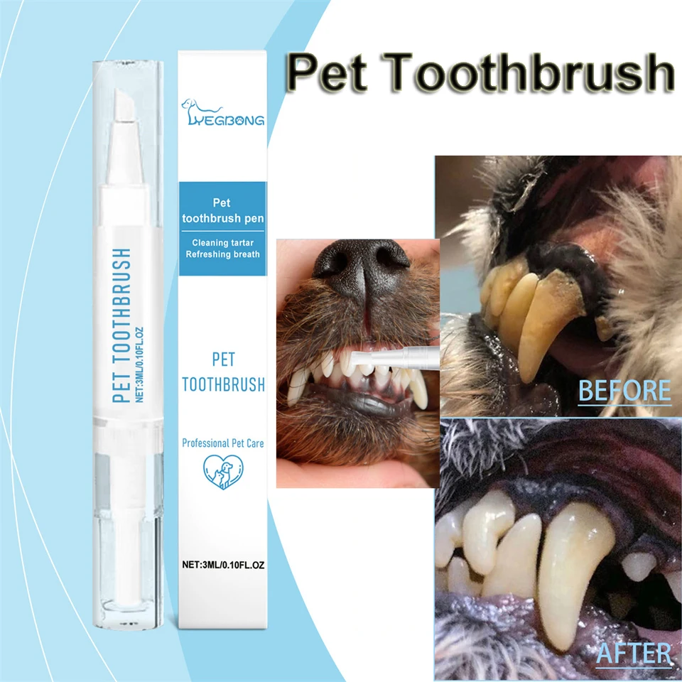 Domáce zvieratá Psie zuby Čistiace nástroje pre domáce zvieratá Pet Dogs Cat Beauty zubná kefka Čistá súprava Tartar Remover zuby Dogs