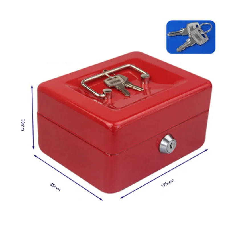 Domáci obchod oceľ Mini Cash Box Prenosný kľúče skrinka bezpečná vaska