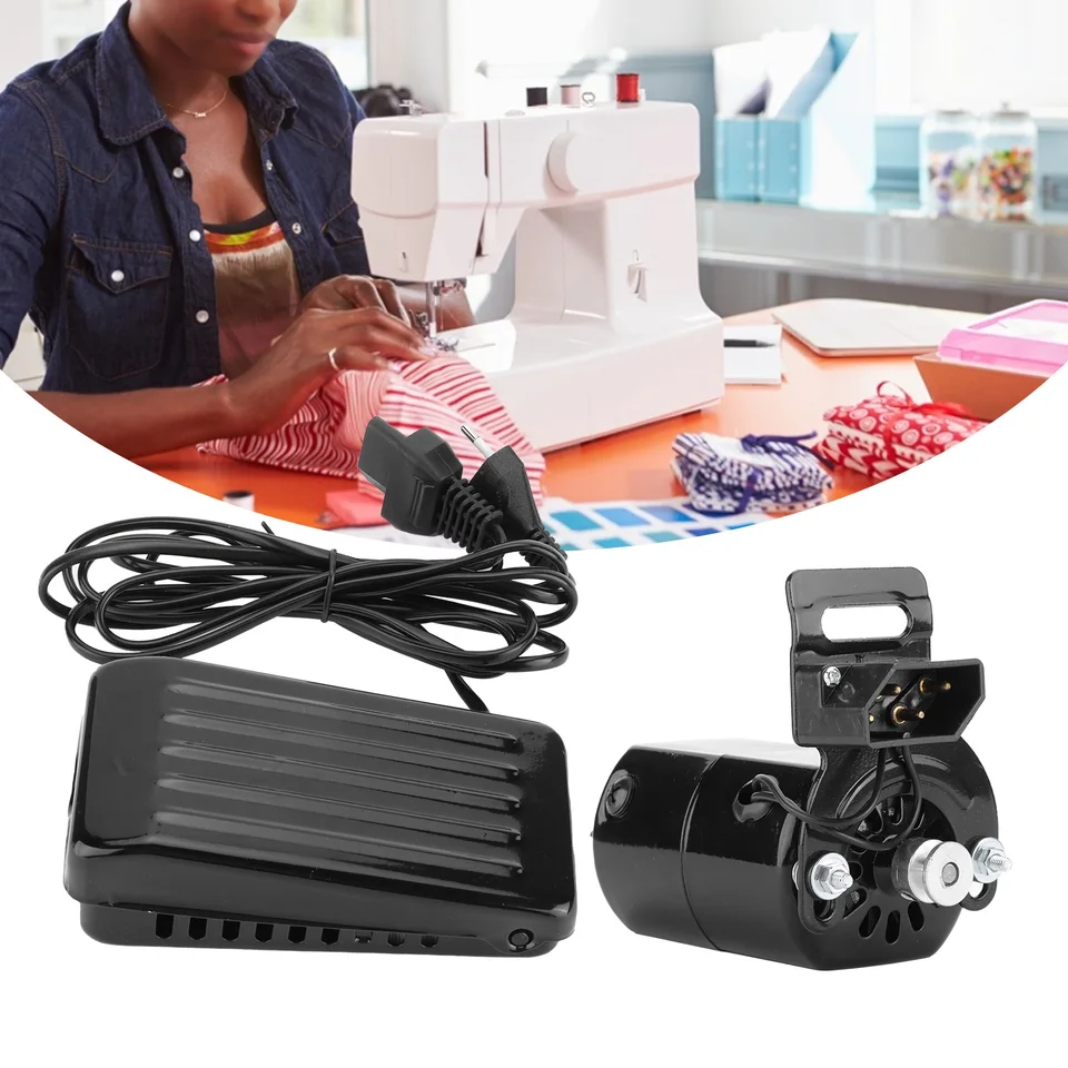 Domáci šijací stroj motor Motor stroj na motor Motor Súprava domácnosť s pedálom s pedálom 180 W EU Plug 220V Šijací stroj Motor