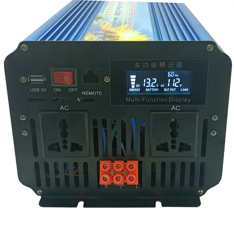 Domácnosť 3 kW 3000W DC 36V až AC 220V 50Hz Pure Sine Wave Inverter Prevodník špičkového výkonu 6000W