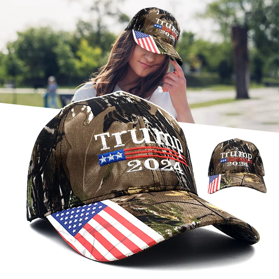 Donald-Trump 2024 klobúk Take America Back MAGA USA CAP Módna vyšívaná baseballová čiapka Prenosná slnečná klobúk pre vonkajšie krytiny