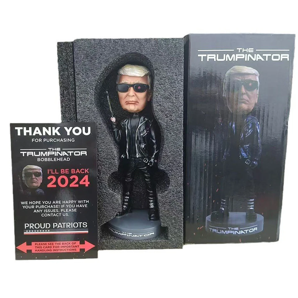 Donald Trump Bobblehead Funny Trump Socha živice Zberateľná socha Trump Creative Trump Figurine pre vlasteneckých Američanov