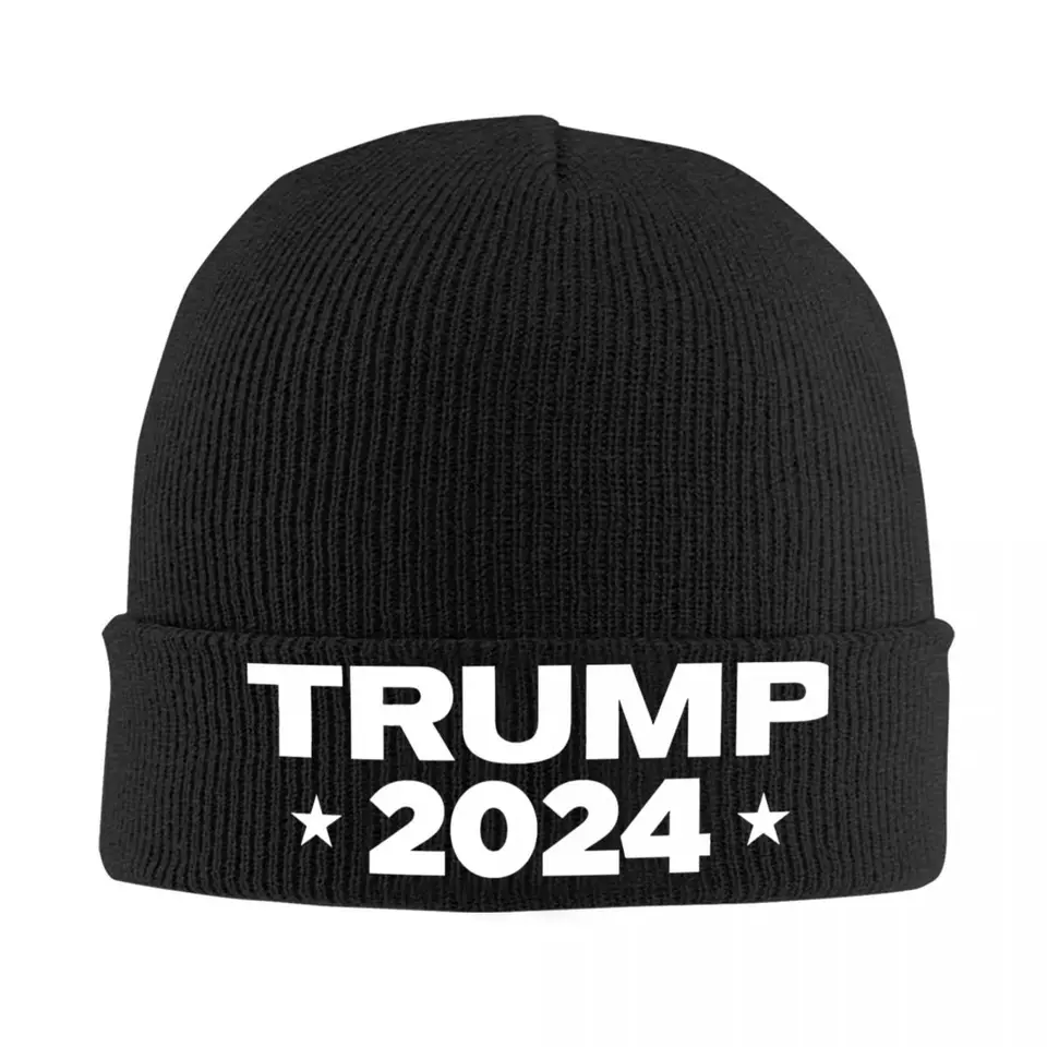 Donald Trump Bonnet Hats Beanie Hats Custom pletená klobúk zimná ulica dospelý unisex vonkajší šport Warm Soft Cap