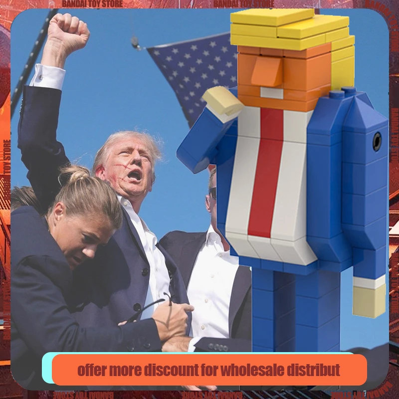 Donald Trump figuruje bábiky anime postavy Donald Trump President Modely pre figúrky bloky domácej stolovej dekorácie