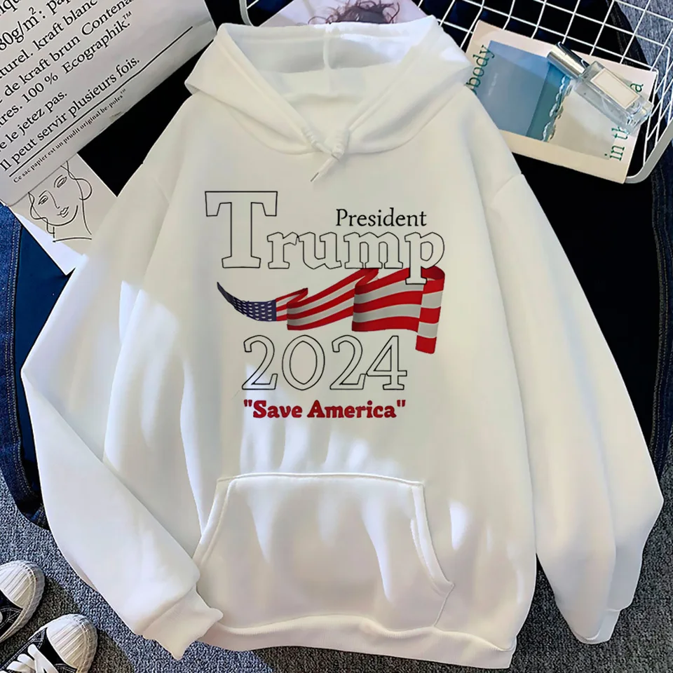 Donald Trump Hoodie vzorovaná zimná manga vzorová grafická šaty pre dospievajúci