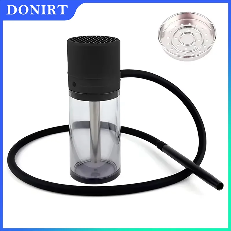 Donir Vysoko kvalitné shisha rúrky fajčiarske trávu súpravy s hliníkovou misou chicha prenosné dymové doplnky pre auto domov