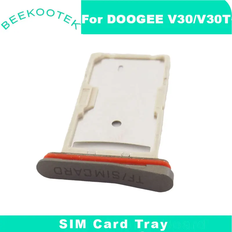 Doogee V30 V30T SIM Card Tray Nový originálny SIM karta podnos SIM SIM SIM KARTA DODAČKA Adaptér Adaptér pre doogee V30T Smart Phone