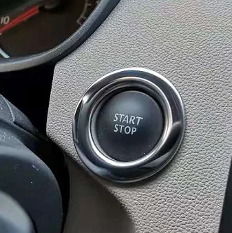 Doplnky dekorácie automobilov z nehrdzavejúcej ocele pre Renault Duster One-Button Start Gutton Ozdobný prsteň 2018-2023