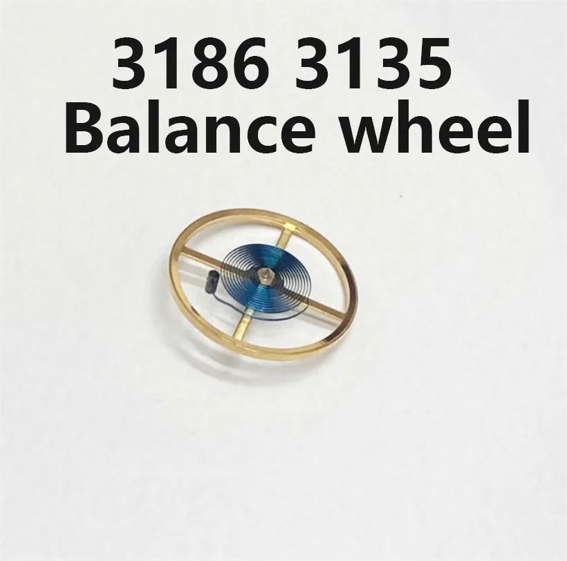 Doplnky hodiniek vhodné pre domáceho Šanghaju 3186 3135 Vyváženie kolesa Full Swing (Blue Balance Spring) Opravy