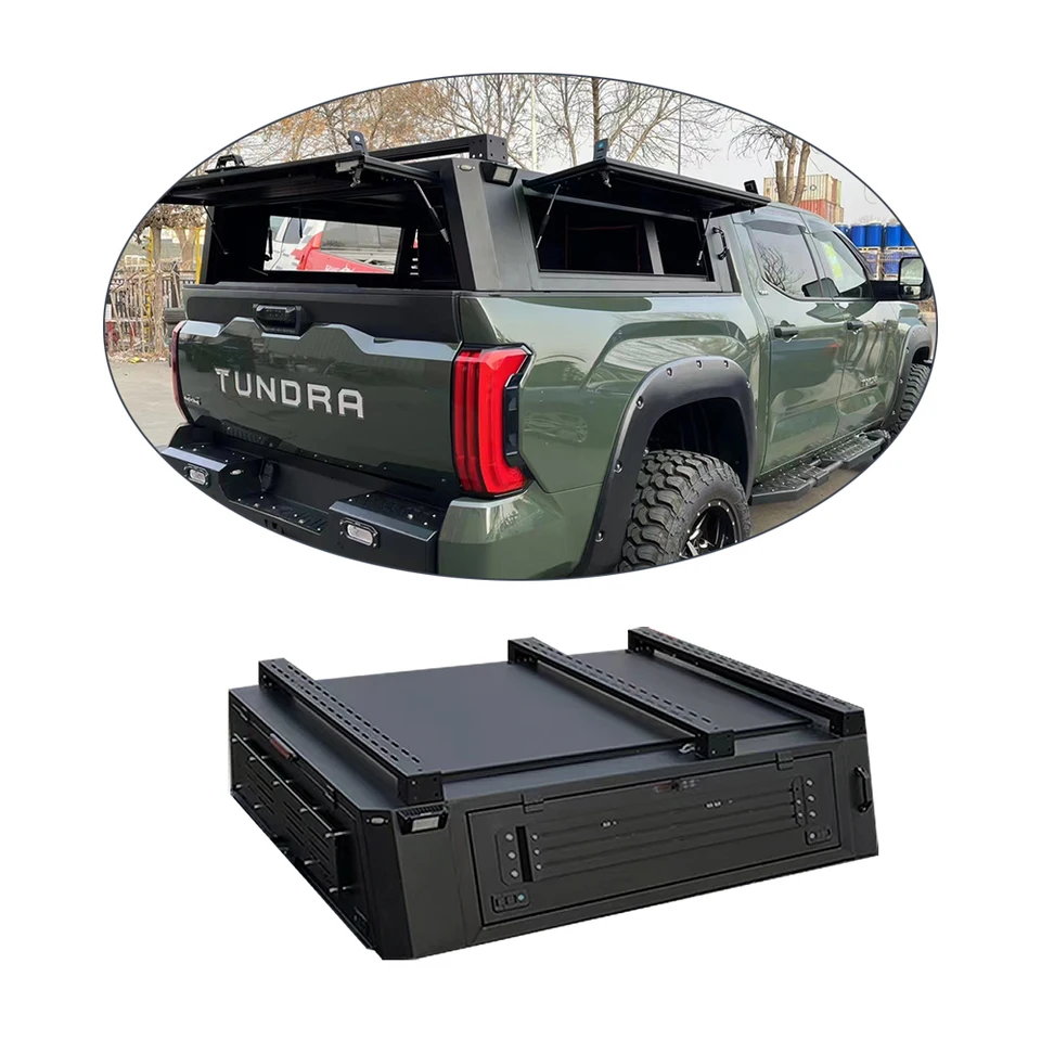 Doplnky mimo cesty hliníkové zliatiny Systém postele Systém tvrdého vrchu Tundra vyzdvihnutie nákladného automobilu pre Toyota