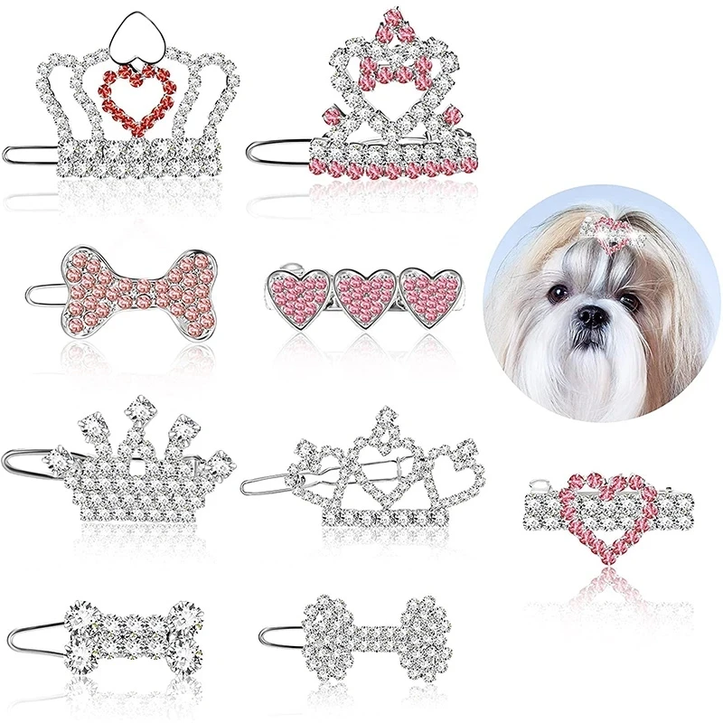 Doplnky psov Vlasové sponky pre psov bling Puppy Pets Accesorios Pet Hairpin