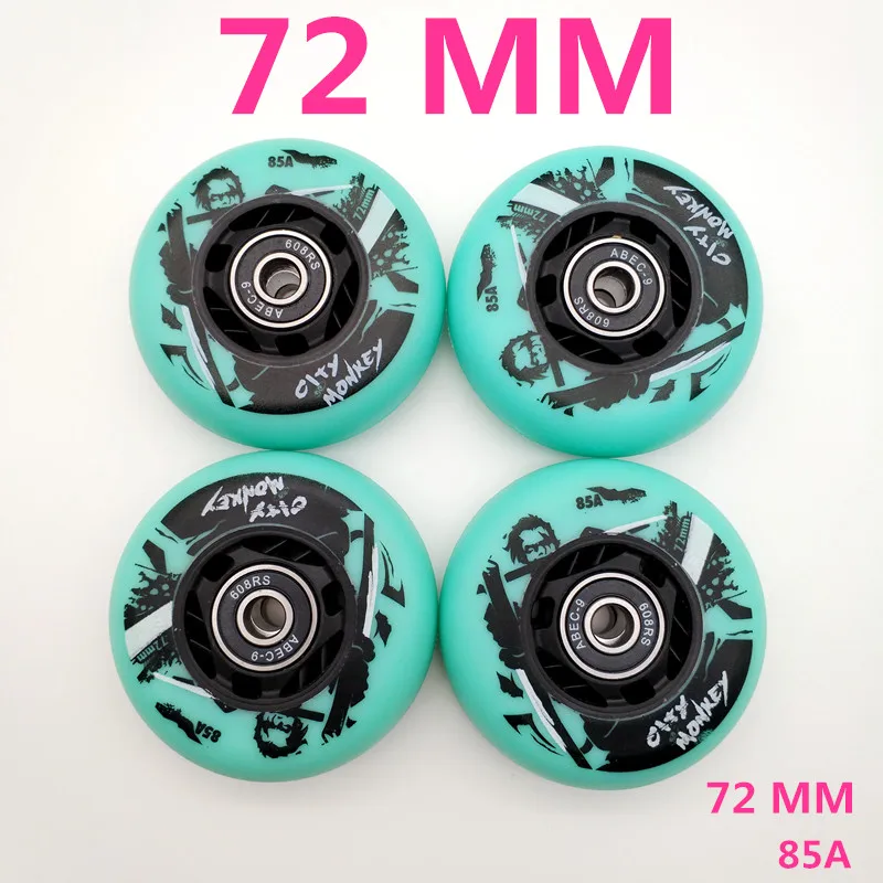 Doprava bezplatného korčule FSK koliesko 72 mm 76 mm 85a s ložiskom ABEC-9 4 kolesá/veľa