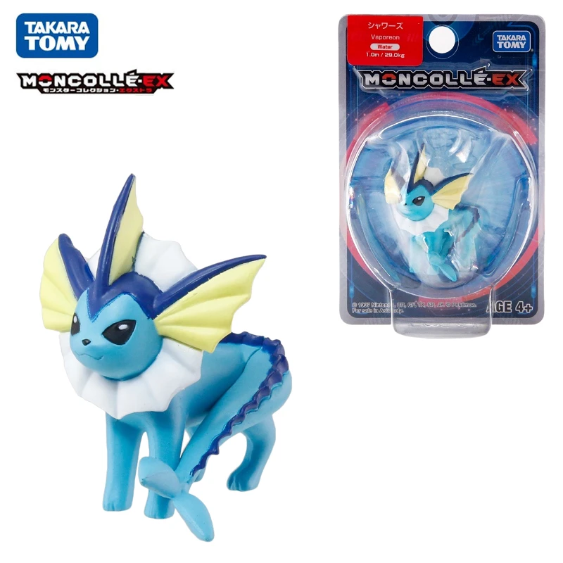 Doprava položiek Skutočné Tomy Pokemon Ex Asia-59 Vaporeon Kawaii Anime figure Model Model Action Figure Hračky pre detské darčeky 599340