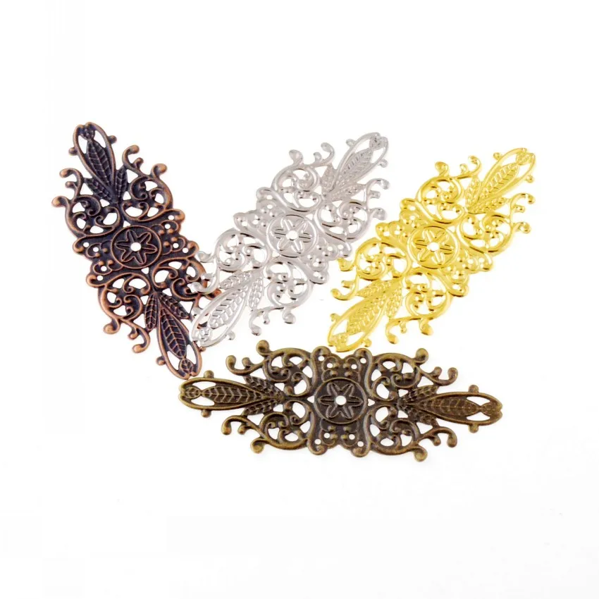 Doprava zdarma 10ks filigree kvetinové zábaly konektory darčekové dekorácie DIY Zistenia Zistenia 8,5 x 3,4 cm