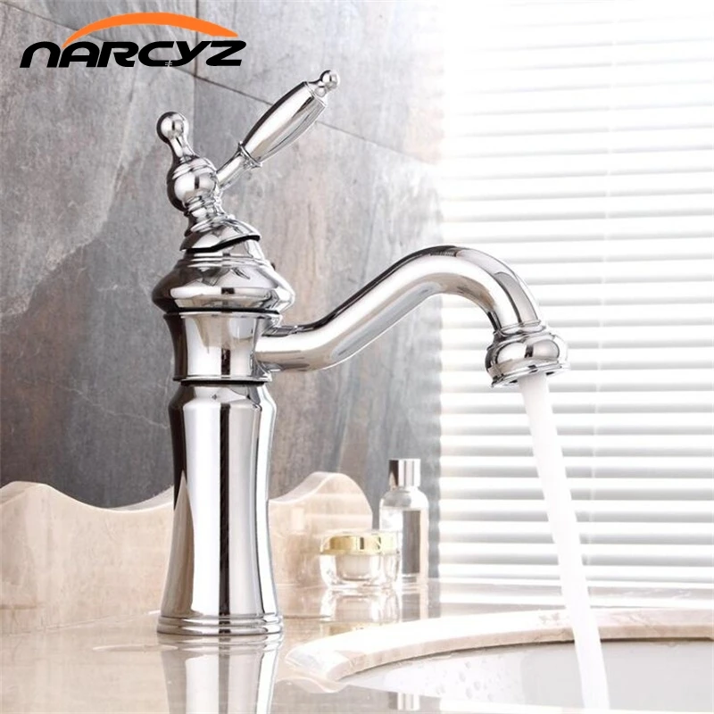 Doprava zdarma Modern Classic Chrome/Gold/Black/Rose Gold Drôt Kreslenie najnovšej povodia horúca a studená voda faucet XT517