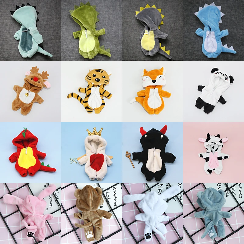 Doprava zdarma Obitsu 11 Oblečenie Roztomilé dinosaurus Animal Monster Doll Clothes pre OB11, Molly, GSC, 1/11