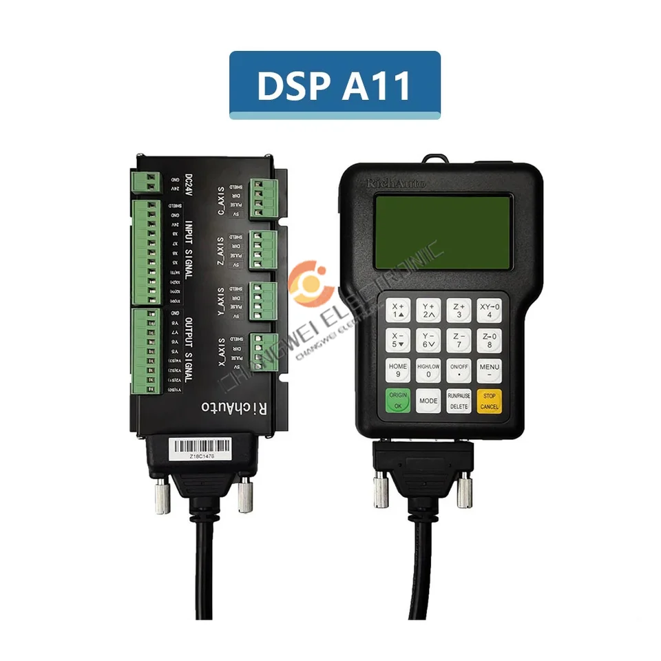 Doprava zdarma Richauto-DSP A11 CNC A11E/S/C Radič 3AXIS Diaľkové ovládanie pre CNC gravírovanie a rezanie anglickej verzie