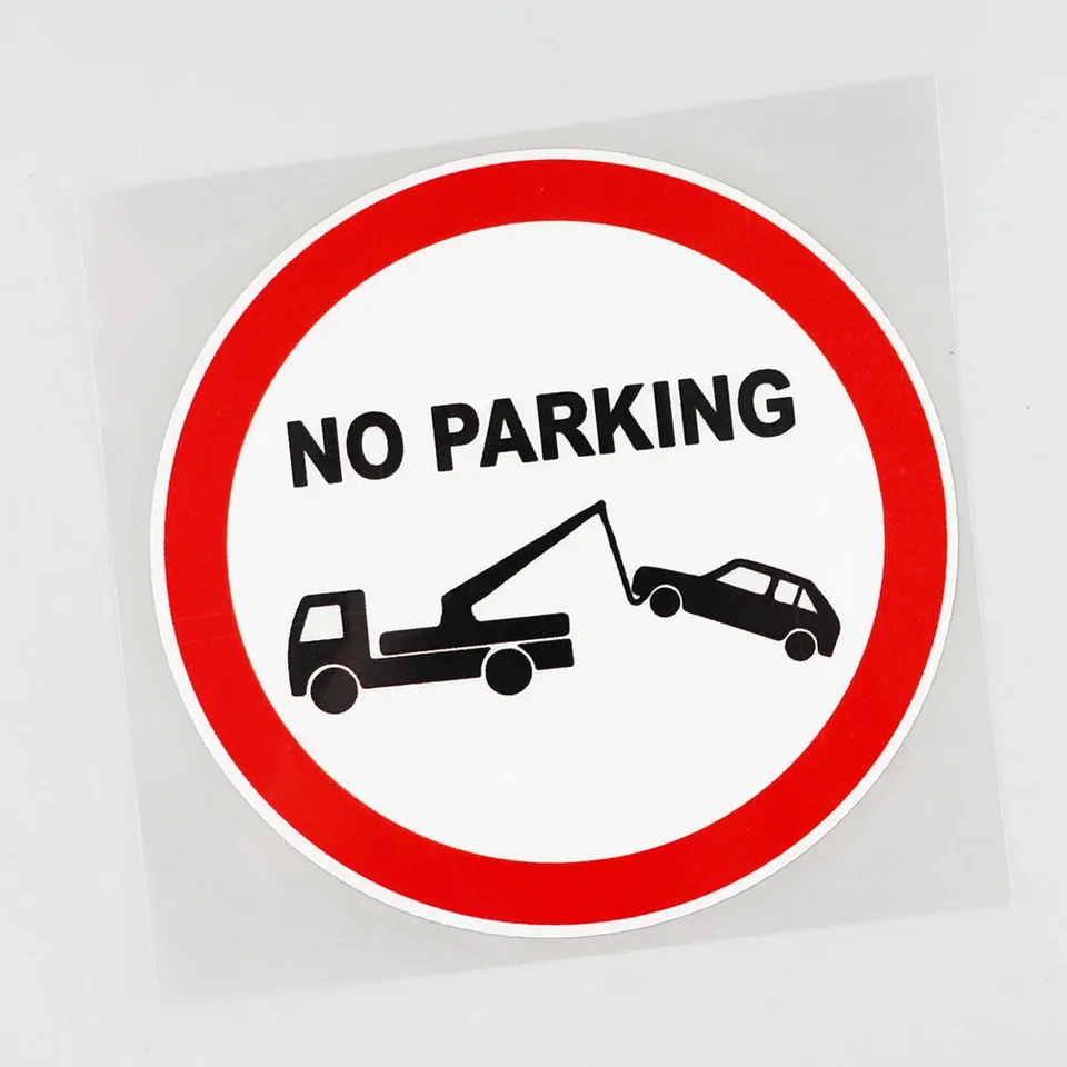 Dopravná značka Žiadne parkovacie nálepky na opaľovanie a vodotesné nálepky Vonkajšie diely Príslušenstvo Doplnky Produkty pokrývajú škrabance