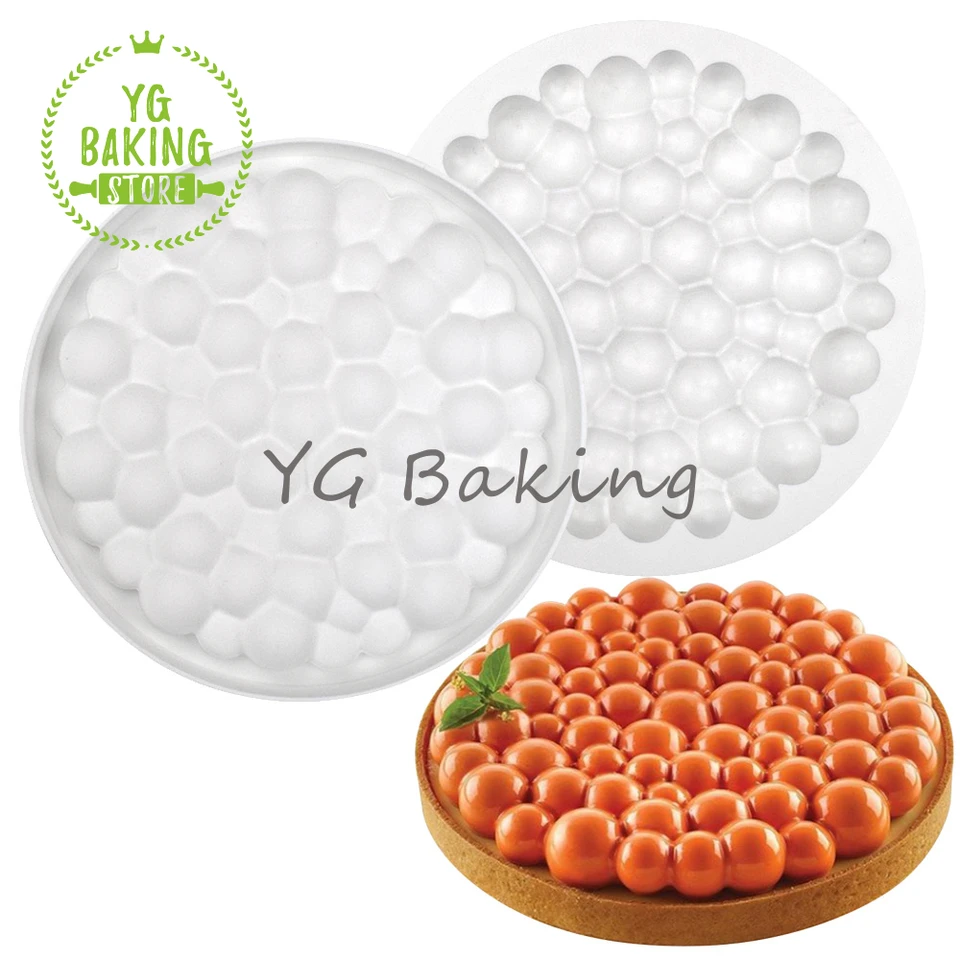 Dorica 3D Round Bubble Design Design Silikónová pleseň Mousse Plesňu Žrtálka