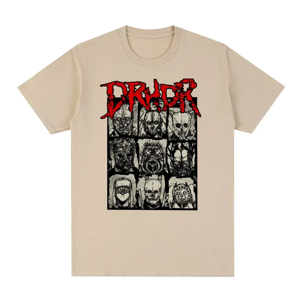 Dorohedoro Vintage Tričko anime Kaiman Cotton Gothic Manga Graphic tlače Fashion Mens Cast Men