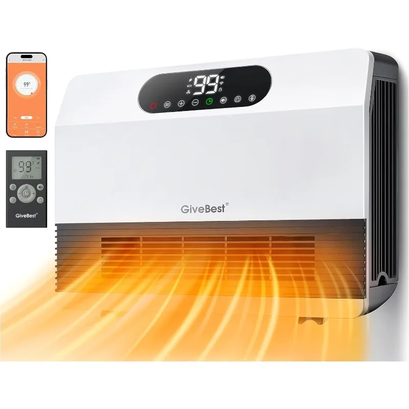 Dosdring Best Smart Wall ohrievač, 1500 W rýchle kúrenie priestoru pre spálň