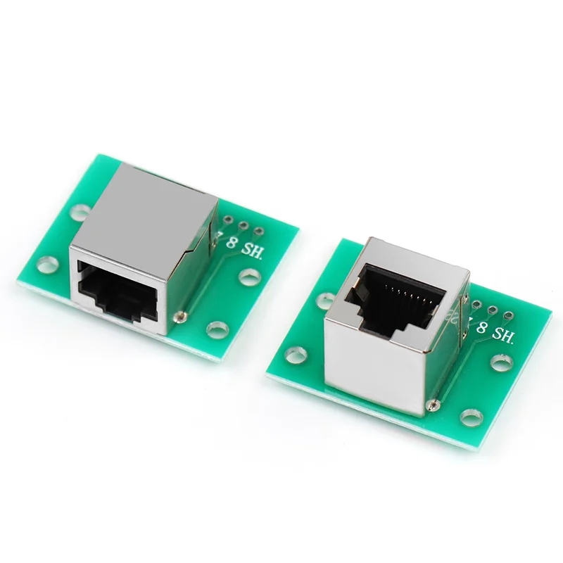 Doska adaptéra RJ45 do XH2.54 Modular Ethernet Connector Adapter Network Interface + Breakout Board + Spínač hlavičky kolíkov do beta beta