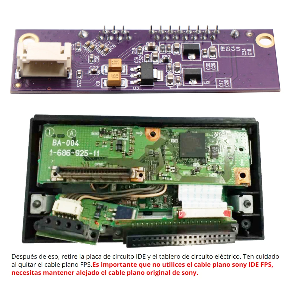 Doska aktualizátora herného adaptéra SATA pre výmenné diely Sony PS 2 PS2 IDE Network Adapter Modul