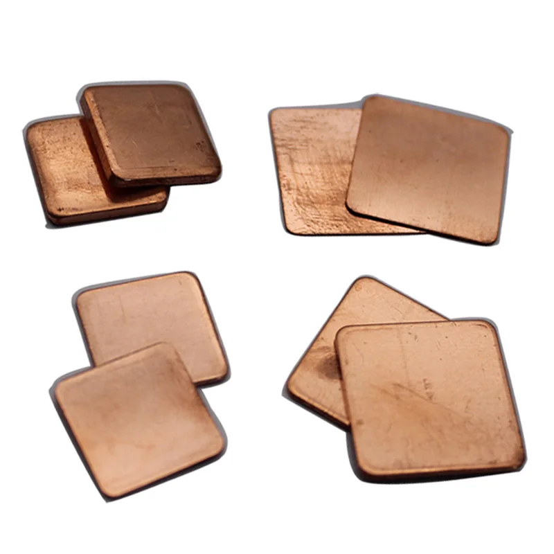 Doska na dosku s medeným plechom Shim Heatsink Tepelne podložky Grafické GPU 15x15 mm 20x20mm