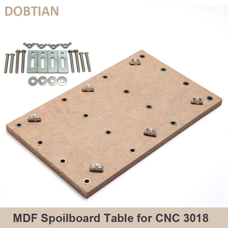 Doska na ochranu pracovnej plochy MDF MDF SPOREČNOSŤ S OTVORENIAM M6 DOPLNKY PRE CNC 3018 Max /3018 Pro /3020 Plus gatter Machine