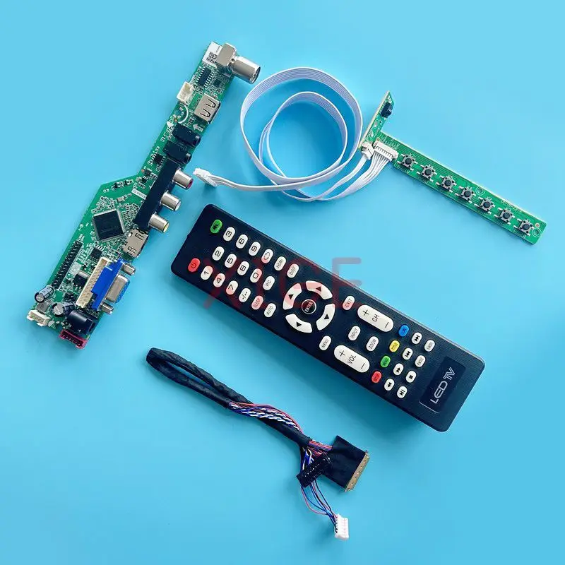 Doska ovládača ovládača LCD Fit LP173WD1 CLAA173UA01A TV Analóg LVDS 40-kolík 1600*900 Kit DIY Matrix notebooku USB+AV+HDMI+VGA 17.3 