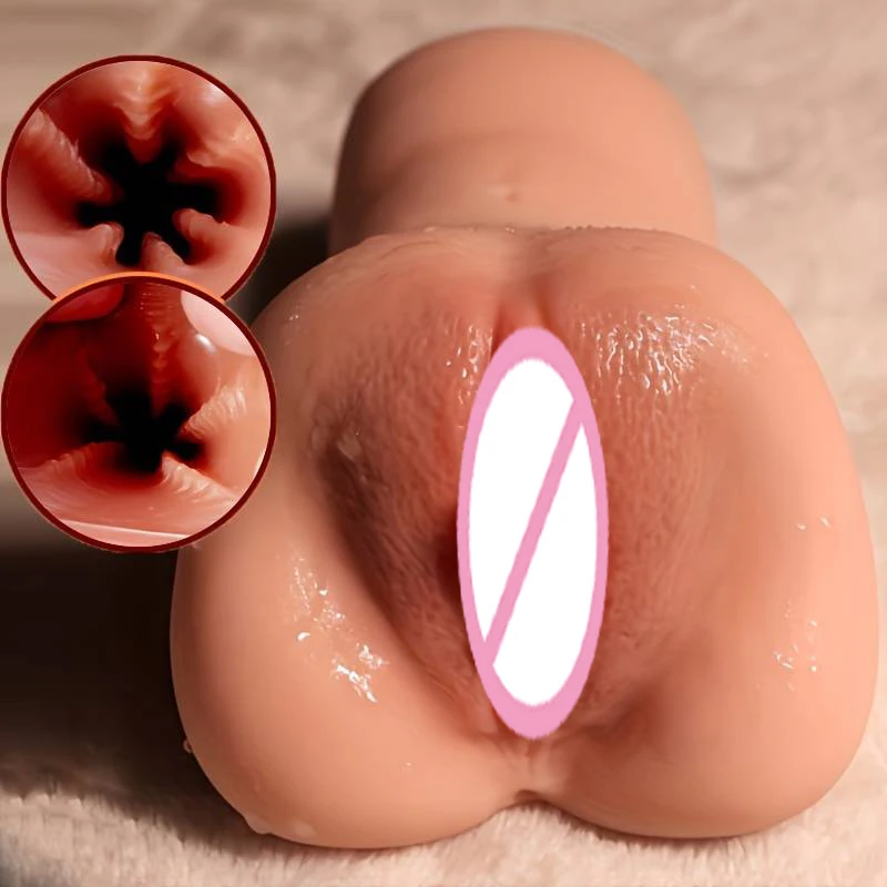 Dospelé hračky Artiflcial vagína masturbátor umelý vaginálny sex hračky Men Sex Life 18 Pánsky tovar hračky 2 v 1 kundičky